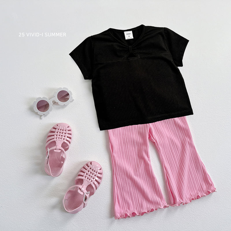 Vivid I - Korean Children Fashion - #kidzfashiontrend - Pleats Wave Pants - 7