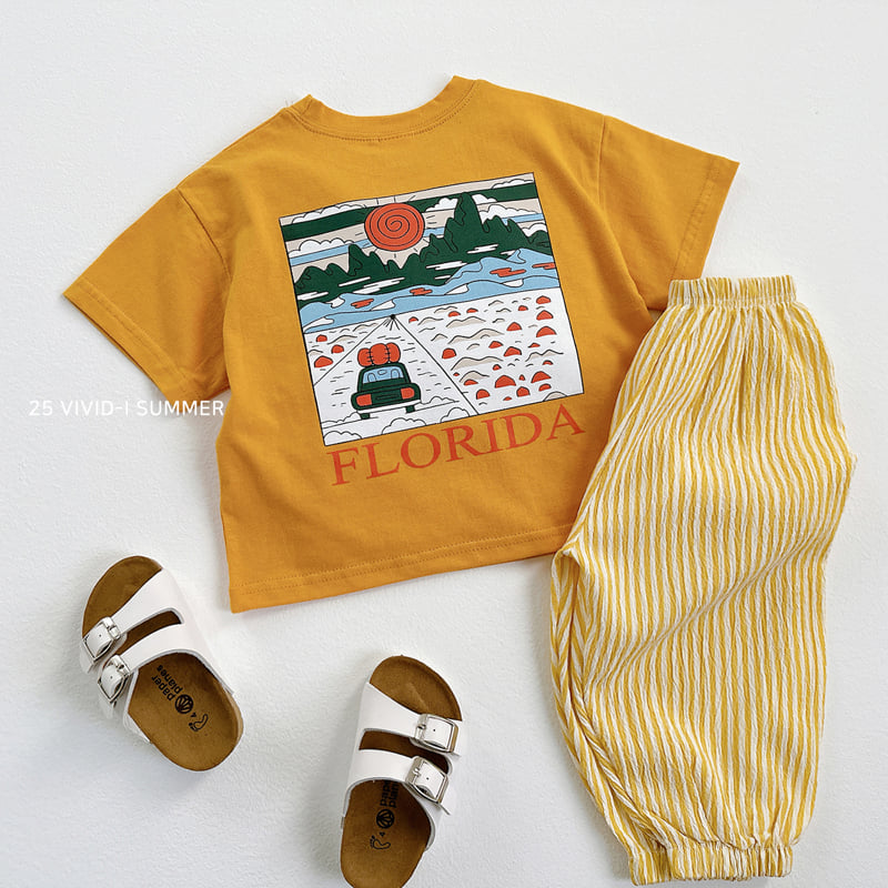 Vivid I - Korean Children Fashion - #kidzfashiontrend - Florida Short Sleeve Tee - 8