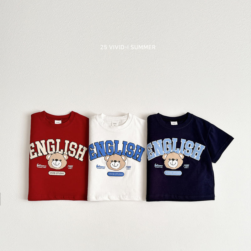 Vivid I - Korean Children Fashion - #kidzfashiontrend - 3D Bear Short Sleeve Tee