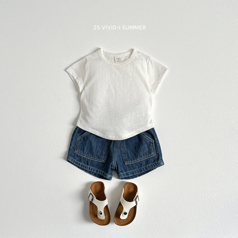 Vivid I - Korean Children Fashion - #kidzfashiontrend - Rounded Hem Long Tee - 12
