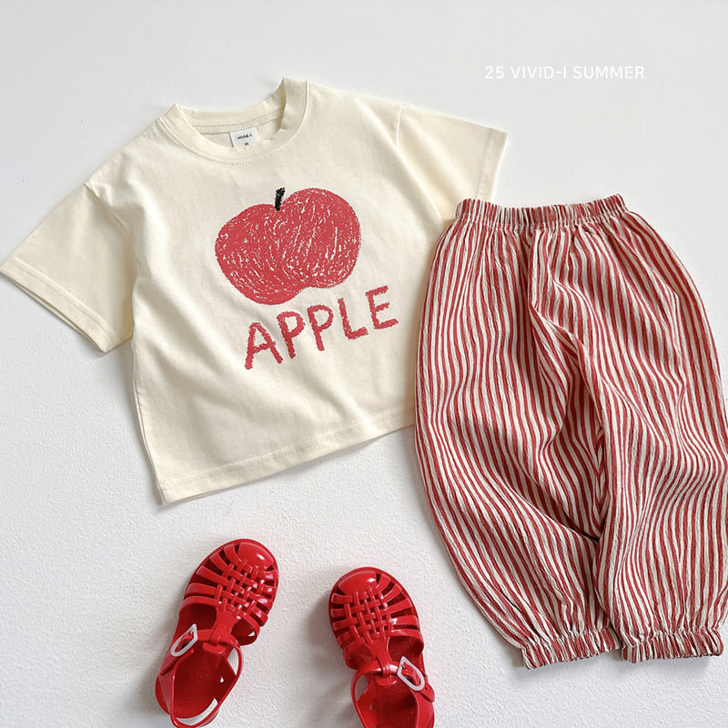 Vivid I - Korean Children Fashion - #kidzfashiontrend - Vertical Stripe Pants - 8