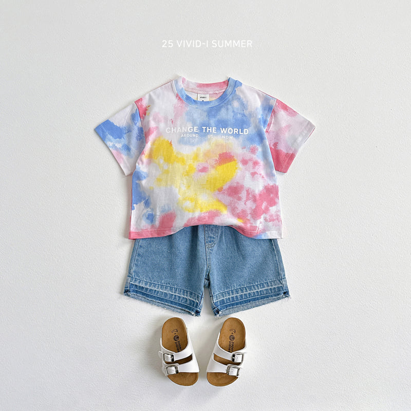 Vivid I - Korean Children Fashion - #kidzfashiontrend - Vintage Hem Denim Shorts - 7