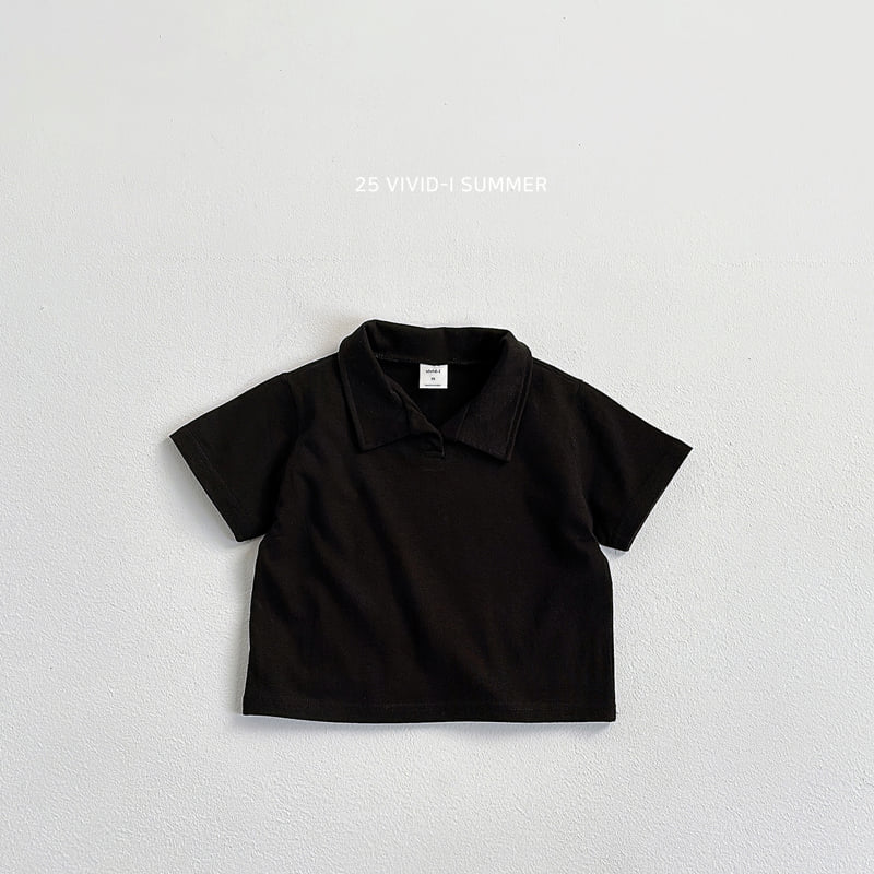 Vivid I - Korean Children Fashion - #kidzfashiontrend - Basic Collar Tee - 6