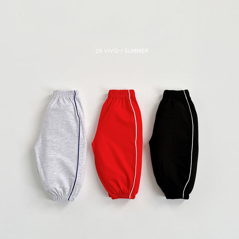 Vivid I - Korean Children Fashion - #kidzfashiontrend - Striped Jogger Pants - 3