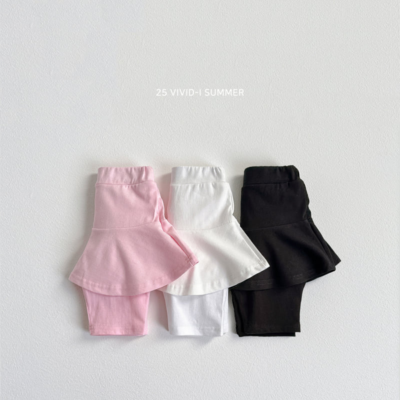 Vivid I - Korean Children Fashion - #kidzfashiontrend - Summer Skirt Leggings - 3