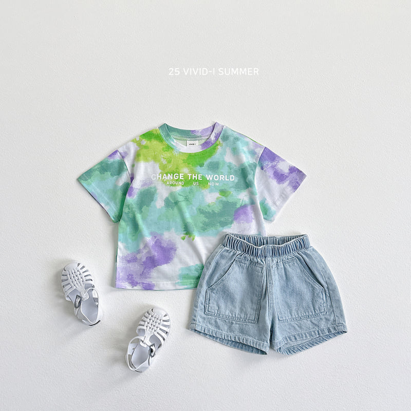 Vivid I - Korean Children Fashion - #littlefashionista - Slub Denim Shorts - 10