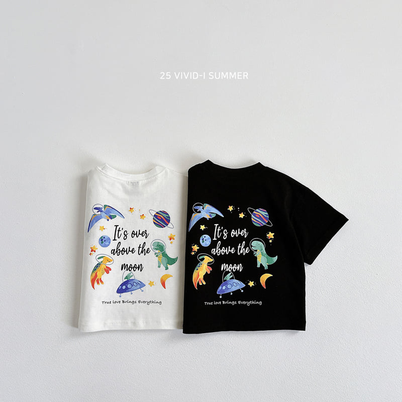 Vivid I - Korean Children Fashion - #littlefashionista - Space Dino Short Sleeve Tee - 3