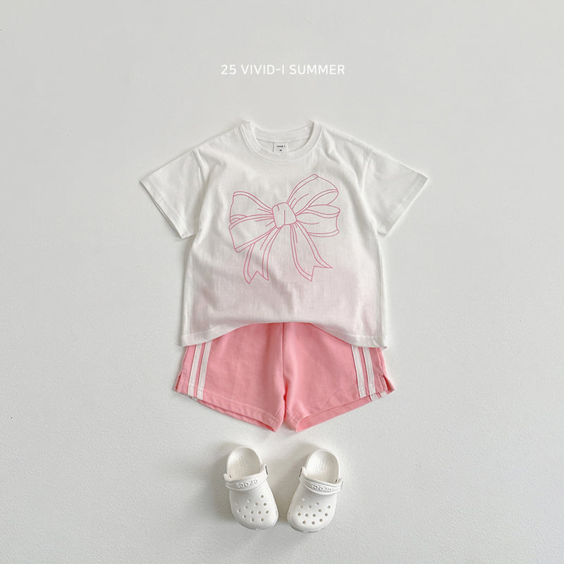 Vivid I - Korean Children Fashion - #littlefashionista - Ribbon Long Short Sleeve Tee - 11