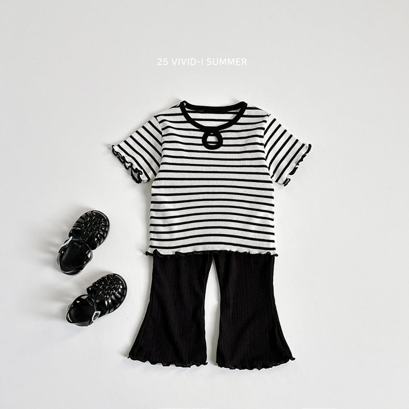 Vivid I - Korean Children Fashion - #littlefashionista - Pleats Wave Pants - 9