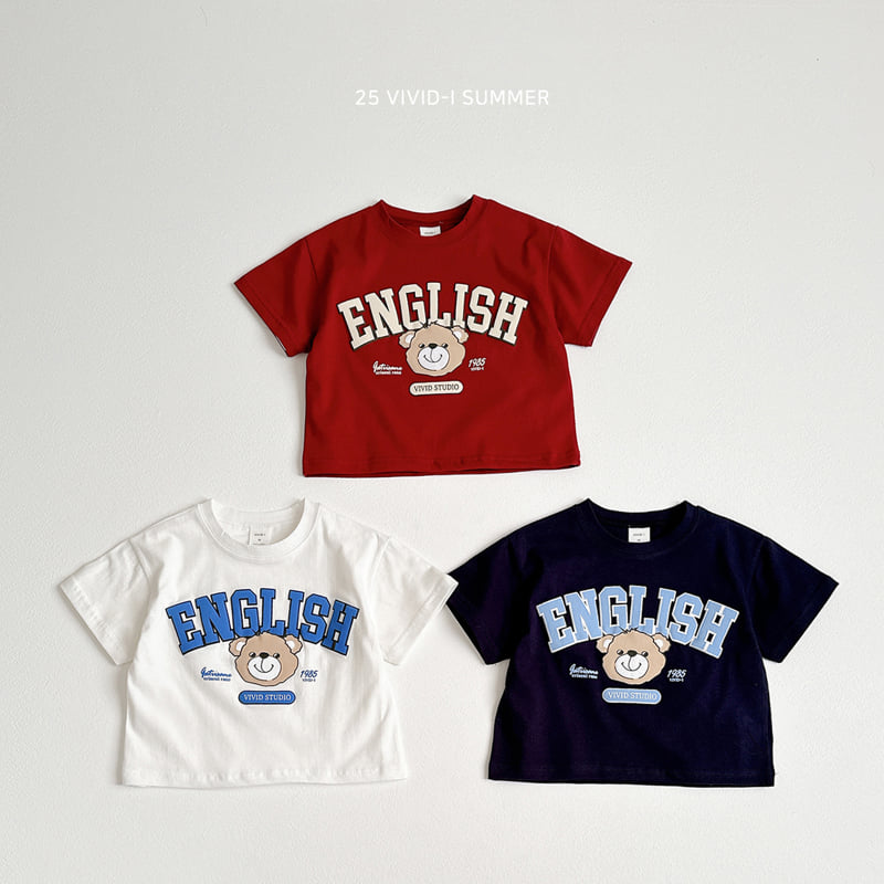 Vivid I - Korean Children Fashion - #littlefashionista - 3D Bear Short Sleeve Tee - 3