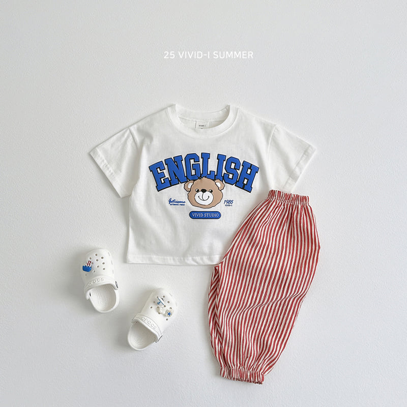 Vivid I - Korean Children Fashion - #littlefashionista - Vertical Stripe Pants - 10