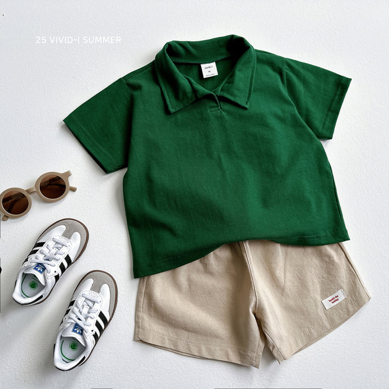 Vivid I - Korean Children Fashion - #littlefashionista - Basic Collar Tee - 8