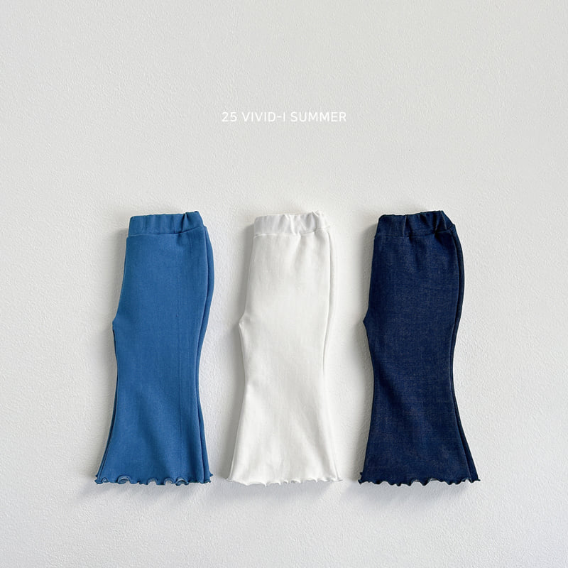 Vivid I - Korean Children Fashion - #magicofchildhood - Diagonal Bootscut Pants - 3