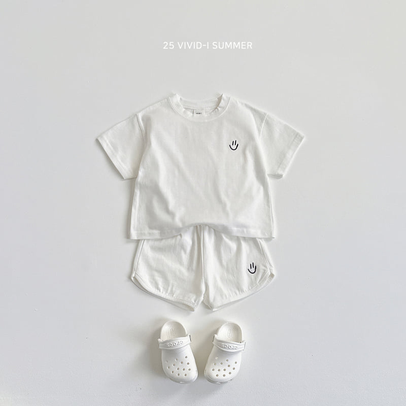 Vivid I - Korean Children Fashion - #magicofchildhood - Face Embroidery Shorts - 6