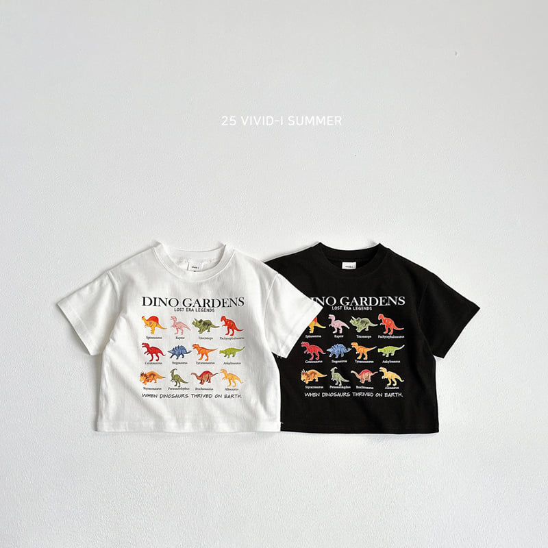 Vivid I - Korean Children Fashion - #magicofchildhood - Mini Dino Short Sleeve Tee