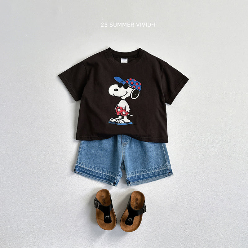 Vivid I - Korean Children Fashion - #magicofchildhood - Vintage Hem Denim Shorts - 10
