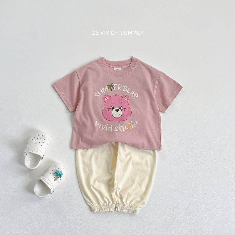 Vivid I - Korean Children Fashion - #littlefashionista - Summer Bear Short Sleeve Tee - 4