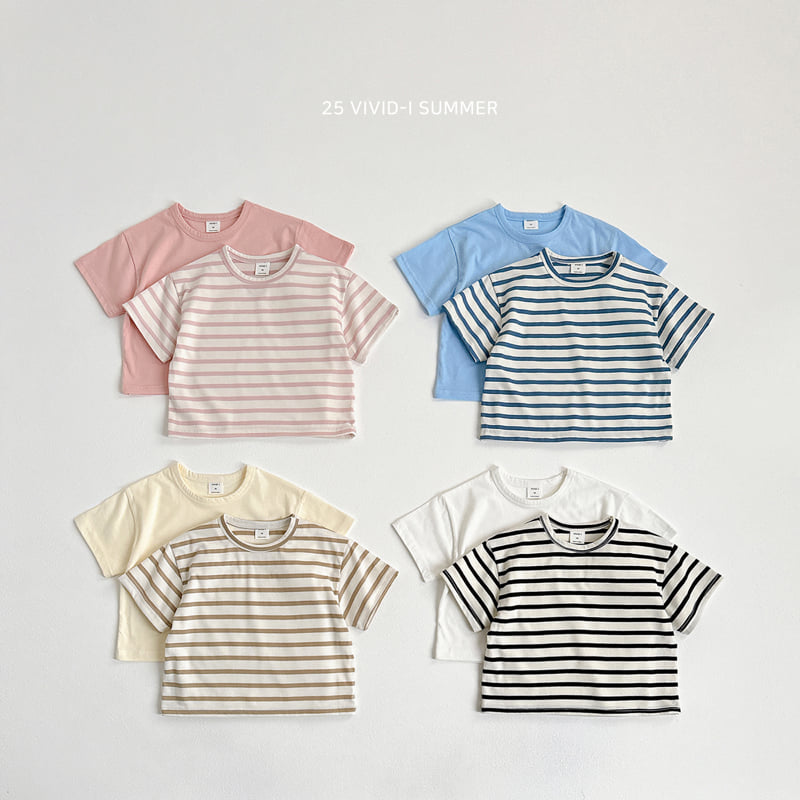 Vivid I - Korean Children Fashion - #minifashionista - One Plus One Short Sleeve Tee