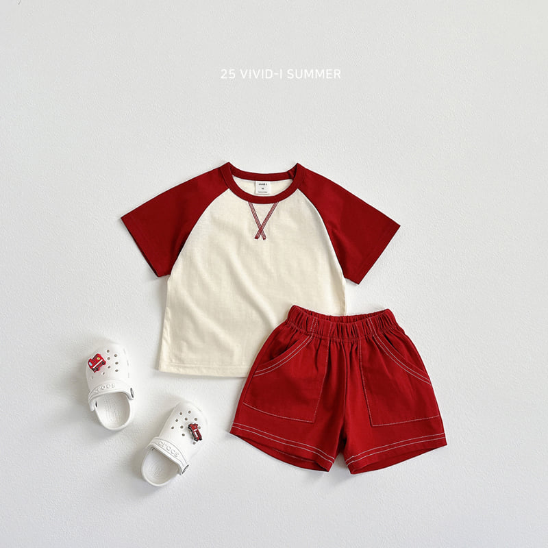 Vivid I - Korean Children Fashion - #minifashionista - V-Stitch Raglan Tee - 11