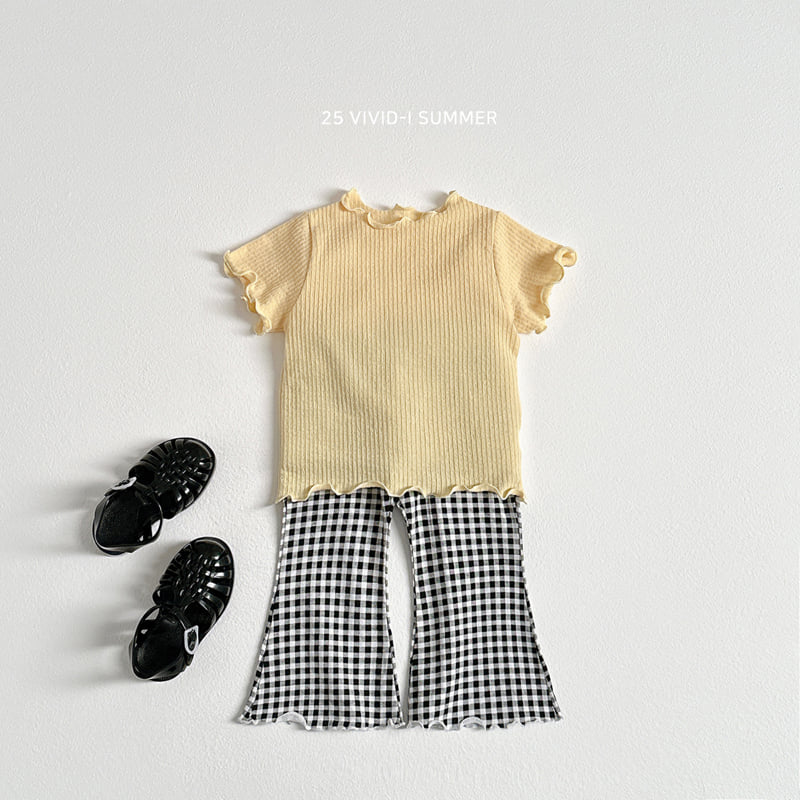 Vivid I - Korean Children Fashion - #minifashionista - Soap Ribbed Short Sleeve Tee - 7