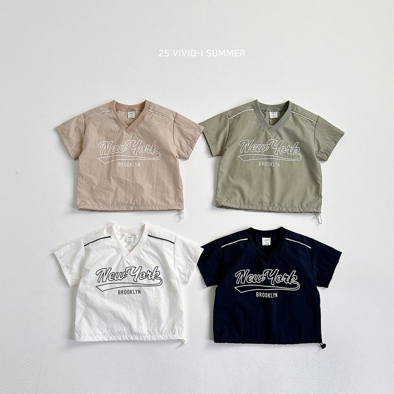 Vivid I - Korean Children Fashion - #minifashionista - Drawstring Short Sleeve Tee