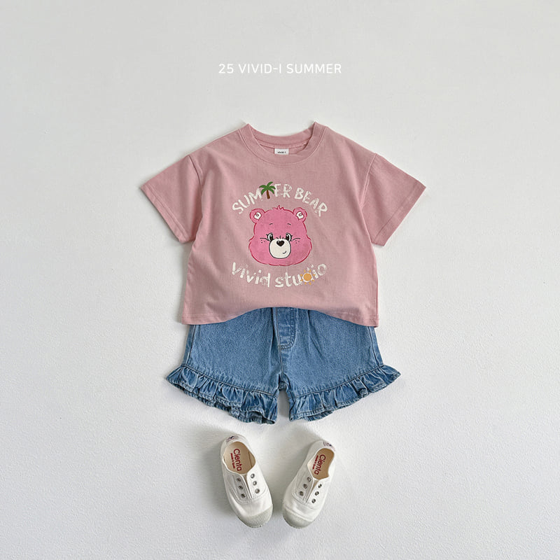 Vivid I - Korean Children Fashion - #minifashionista - Princess Frill Denim Shorts - 12