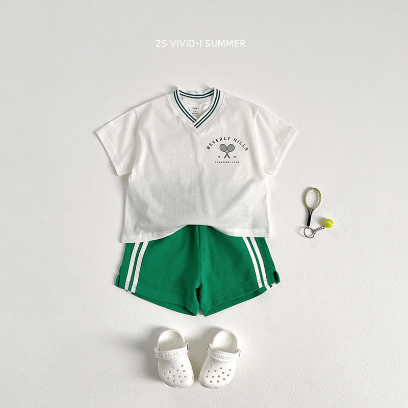 Vivid I - Korean Children Fashion - #minifashionista - Racket V-Neck Set - 10