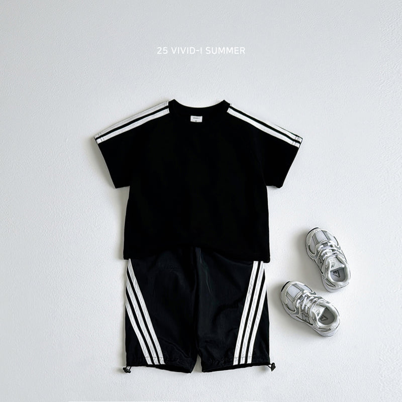 Vivid I - Korean Children Fashion - #minifashionista - Line Track Pants - 9