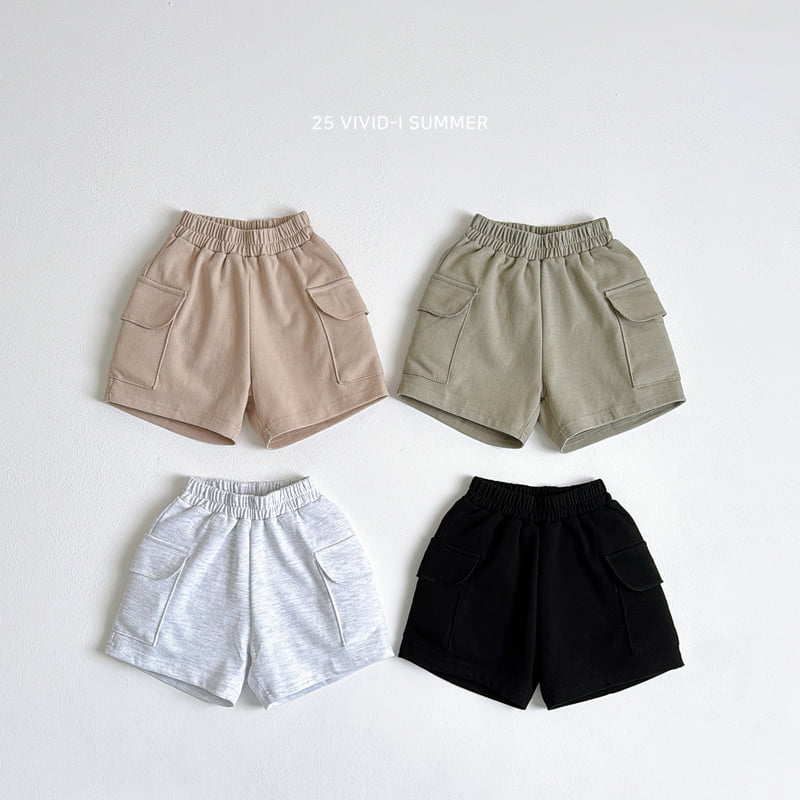 Vivid I - Korean Children Fashion - #minifashionista - Cargo Half Pants