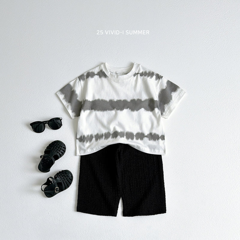 Vivid I - Korean Children Fashion - #minifashionista - Tie Water Printed Tee - 9