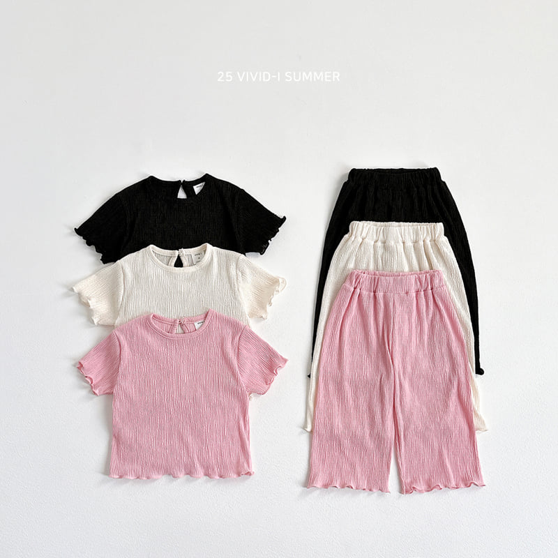 Vivid I - Korean Children Fashion - #minifashionista - Pleats Wave Set - 3