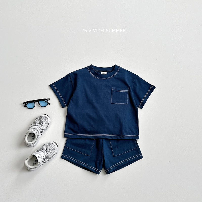 Vivid I - Korean Children Fashion - #minifashionista - Cotton Stitch Pocket Shorts - 8