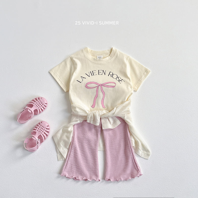 Vivid I - Korean Children Fashion - #minifashionista - Soap Ribbed Bootscut Pants - 7
