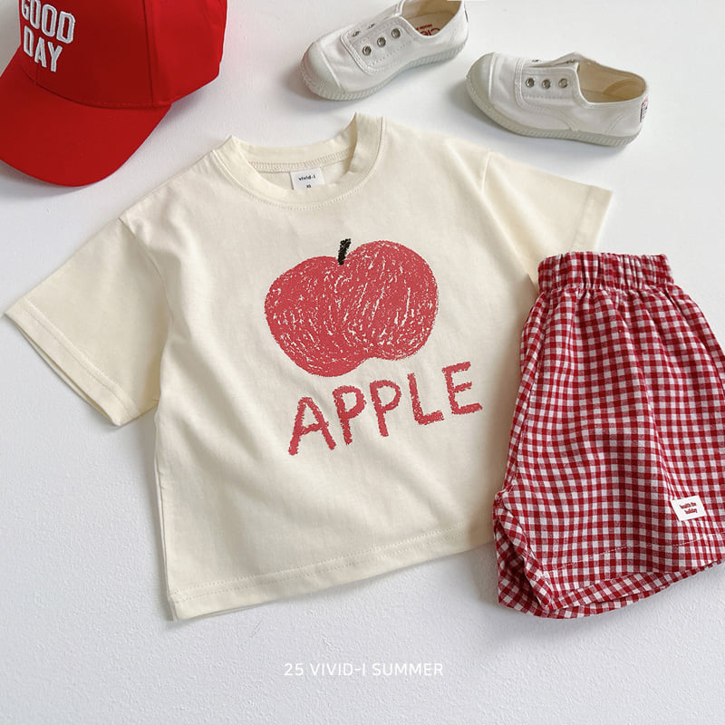 Vivid I - Korean Children Fashion - #minifashionista - Sketch Fruit Check Set - 9