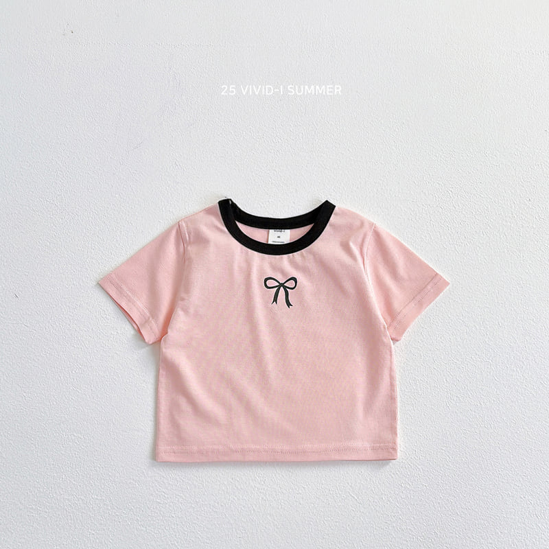 Vivid I - Korean Children Fashion - #minifashionista - Ribbon Ringer Tee - 5