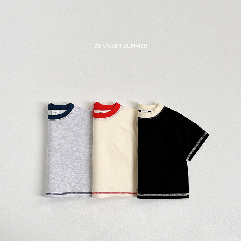 Vivid I - Korean Children Fashion - #prettylittlegirls - Raglan Stitch Tee
