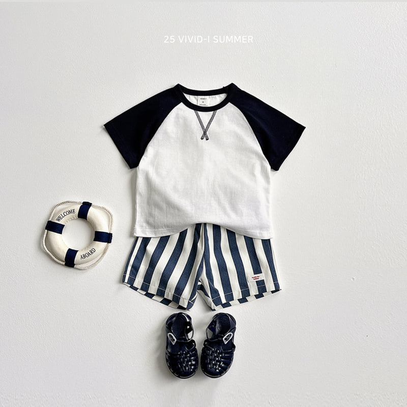 Vivid I - Korean Children Fashion - #prettylittlegirls - V-Stitch Raglan Tee - 12
