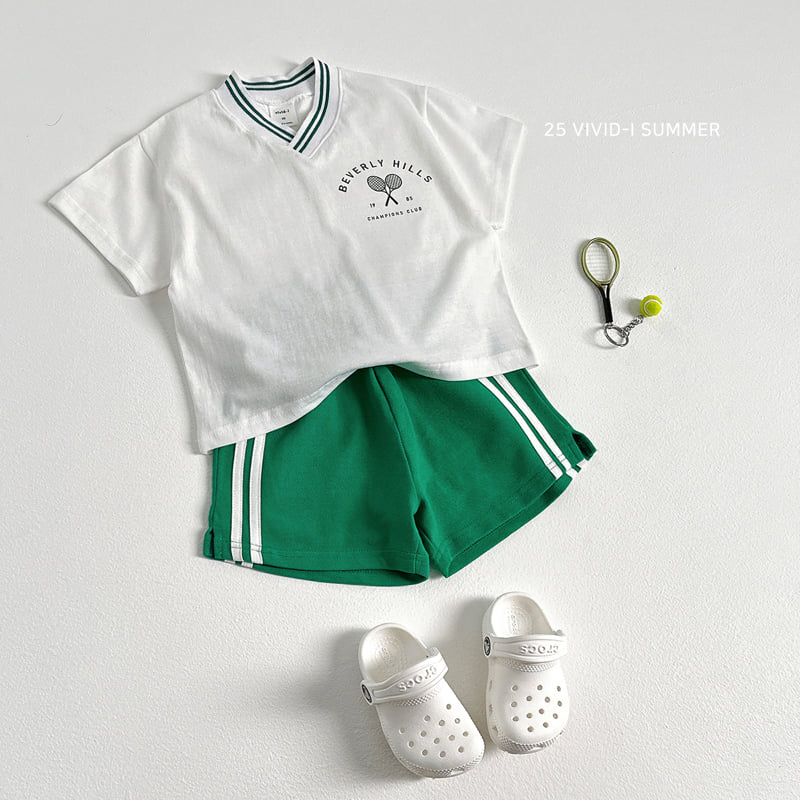 Vivid I - Korean Children Fashion - #prettylittlegirls - Racket V-Neck Set - 11