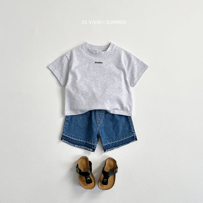 Vivid I - Korean Children Fashion - #prettylittlegirls - Lettering Embroidery Point Tee - 9