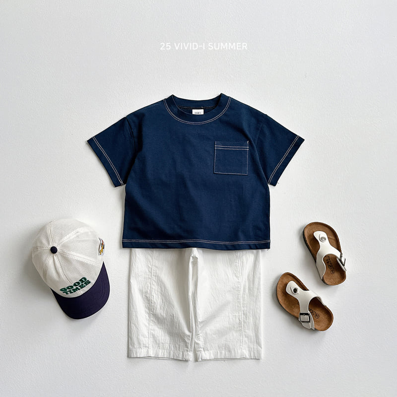 Vivid I - Korean Children Fashion - #prettylittlegirls - Pocket Stitch Short Sleeve Tee - 9