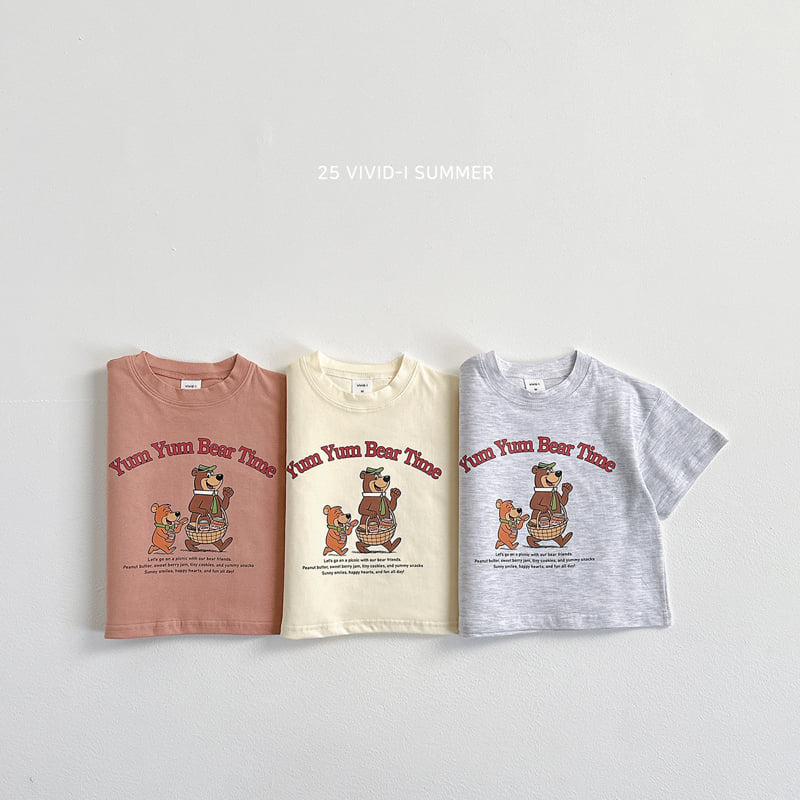 Vivid I - Korean Children Fashion - #prettylittlegirls - Picnic Bear Tee