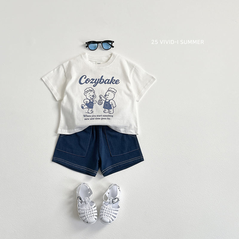 Vivid I - Korean Children Fashion - #prettylittlegirls - Cotton Stitch Pocket Shorts - 9