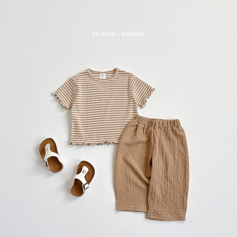Vivid I - Korean Children Fashion - #prettylittlegirls - Crinkle Wide Pants - 9