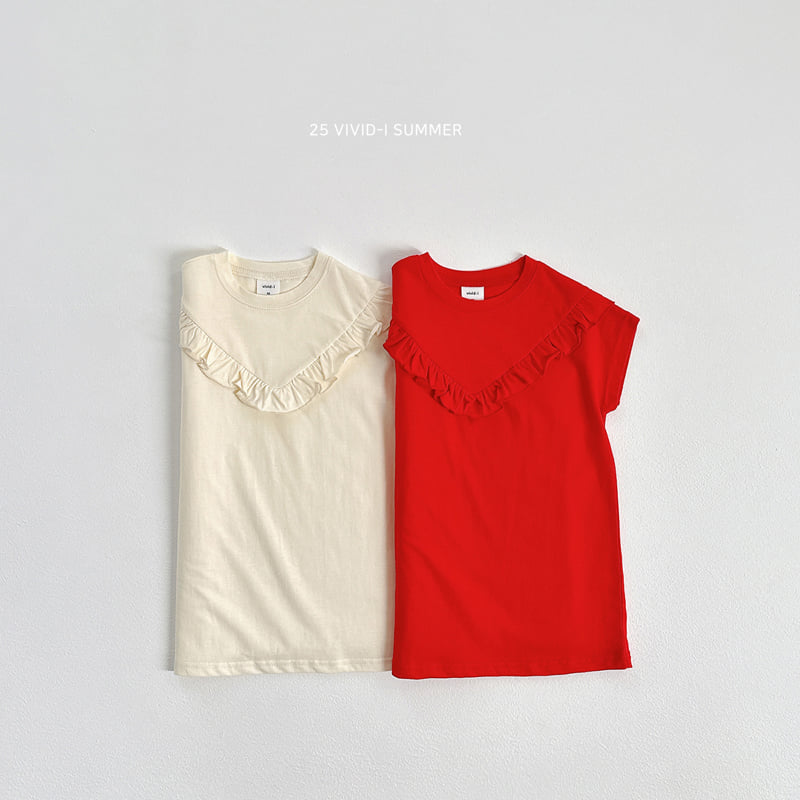 Vivid I - Korean Children Fashion - #prettylittlegirls - V Frill One-piece - 3