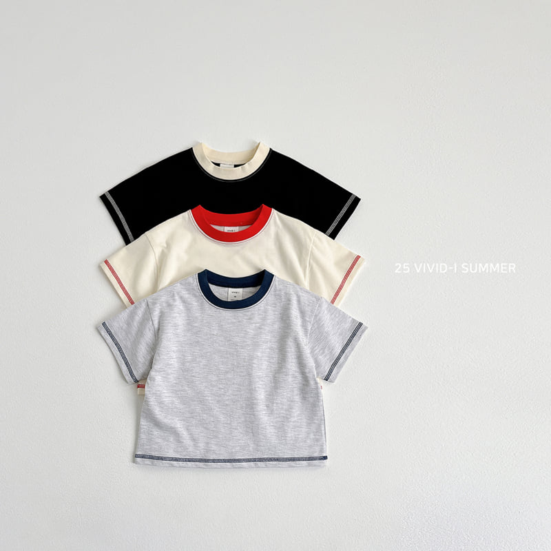 Vivid I - Korean Children Fashion - #toddlerclothing - Raglan Stitch Tee - 4