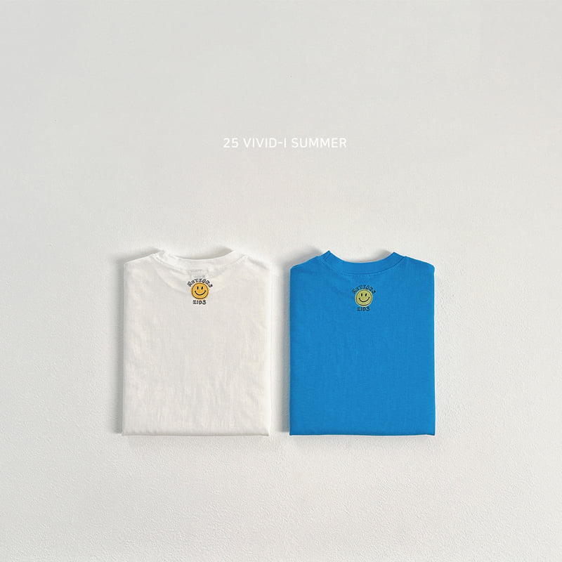Vivid I - Korean Children Fashion - #stylishchildhood - Rear Smile Point Tee - 3