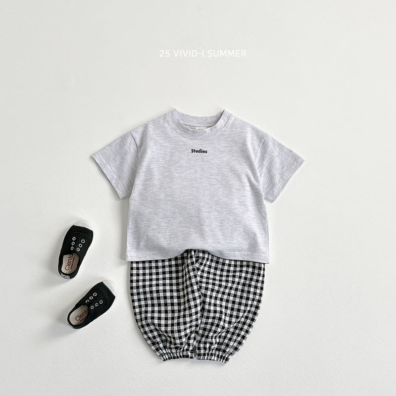 Vivid I - Korean Children Fashion - #stylishchildhood - Lettering Embroidery Point Tee - 12