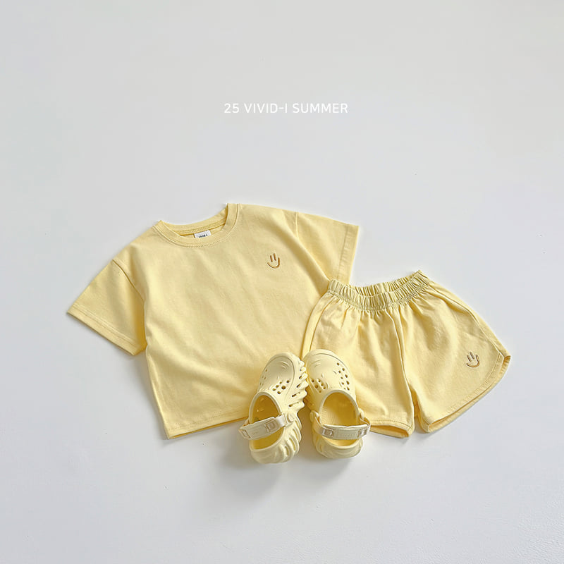 Vivid I - Korean Children Fashion - #stylishchildhood - Face Embroidery Shorts - 11