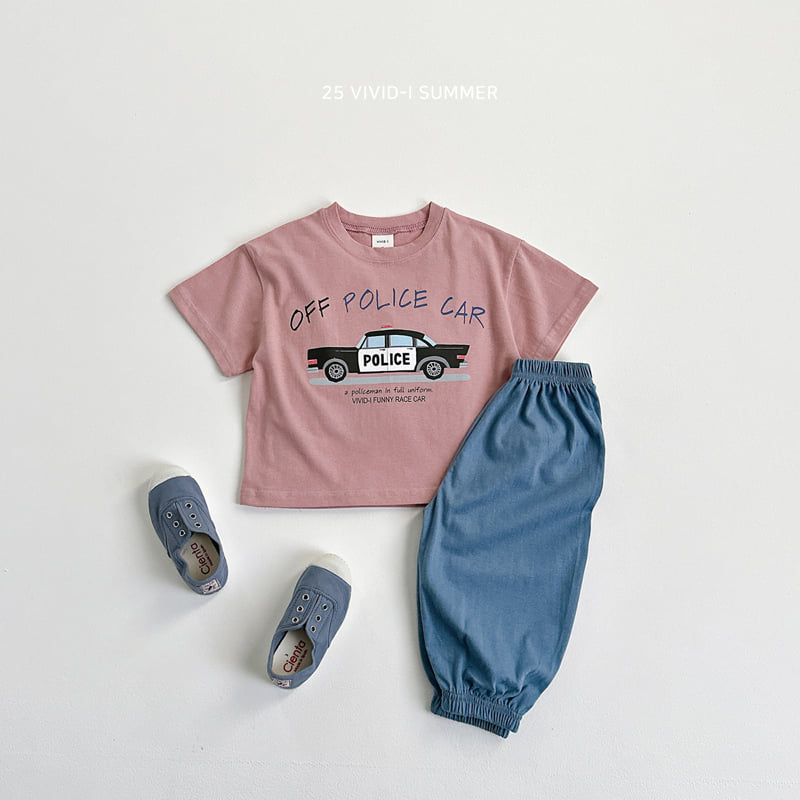 Vivid I - Korean Children Fashion - #stylishchildhood - Car Print Short Sleeve Tee - 10