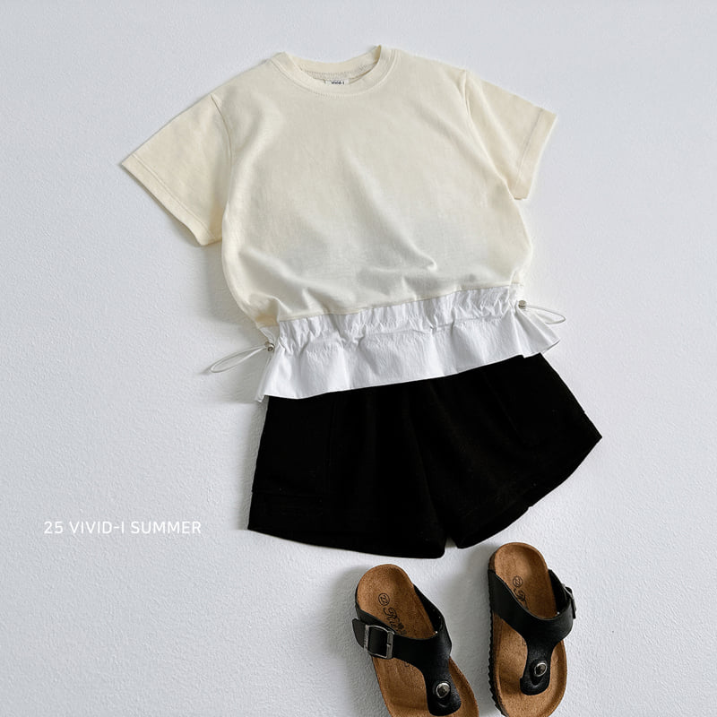 Vivid I - Korean Children Fashion - #stylishchildhood - Bottom String Tee - 6